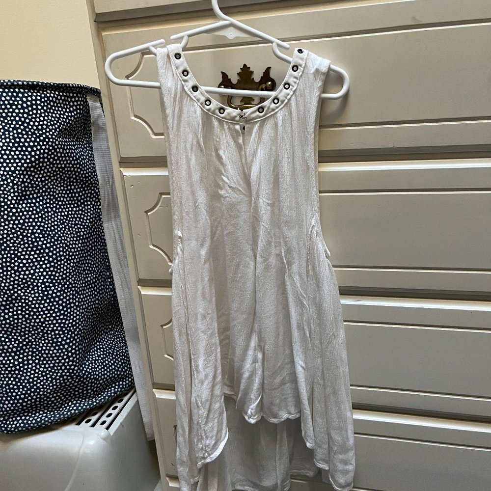 White Blouse with high neck